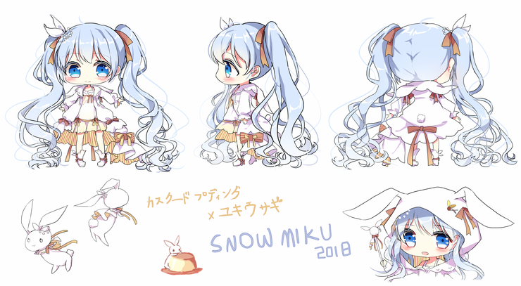 カスタードプディンxユキウサギ MIKU