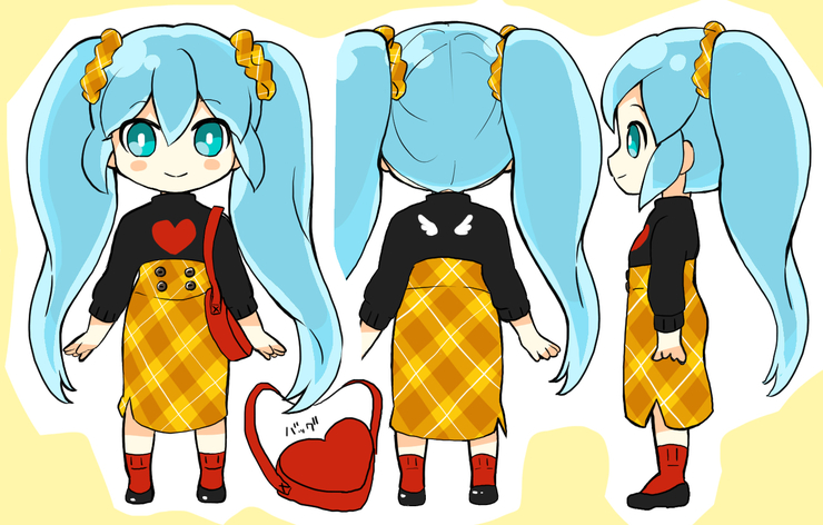 ねんどろいどどーる用「初音ミク」衣装デザイン3