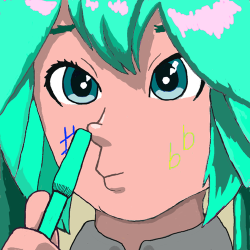 ルカからミクのアイコン。