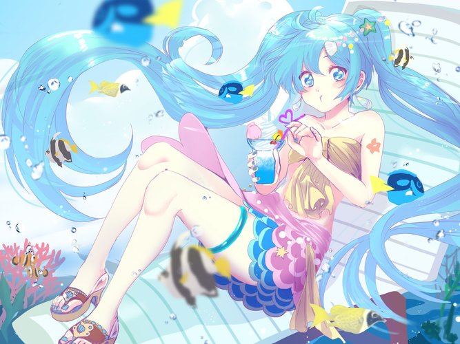 海とミク