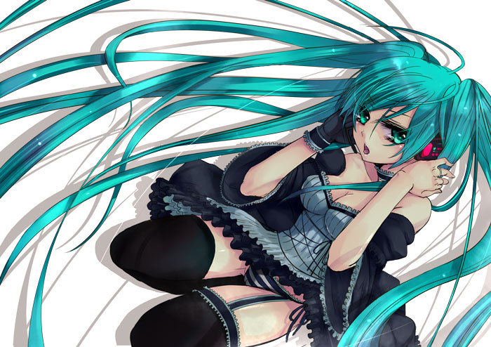 初音ミクと風