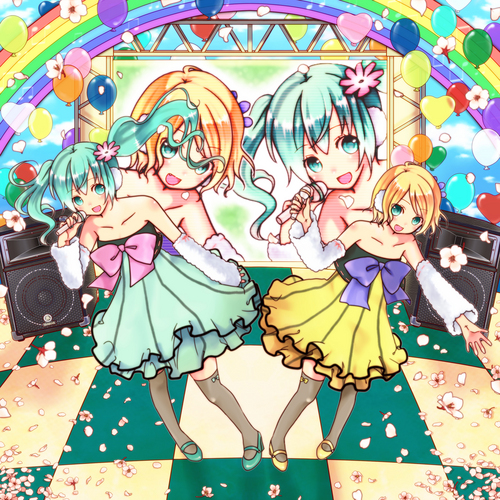 カラフルなステージ 音で埋めて