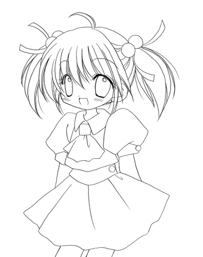 【塗り絵】ユキちゃん