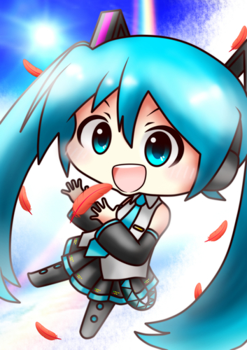 初音ミク赤い羽根2020