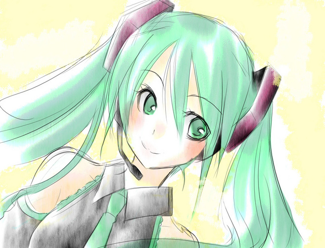 水彩風?ミク