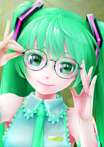 いつもの私とおニューなメガネ