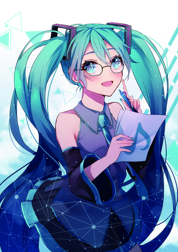 眼鏡ミクさん
