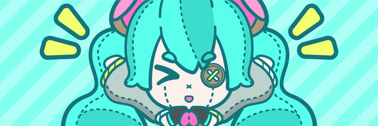 ぬいぐるミクのTwitterヘッダー