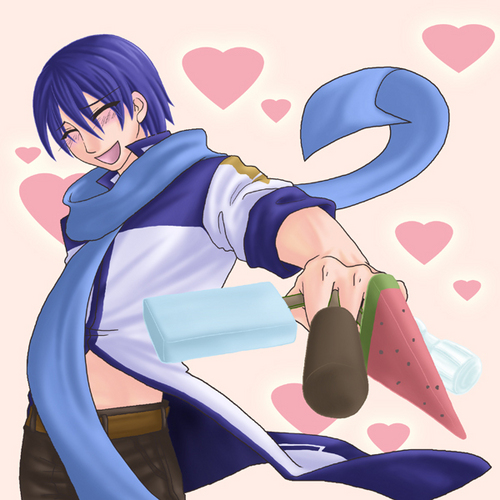 アイスとKAITO(バカイトVer.)