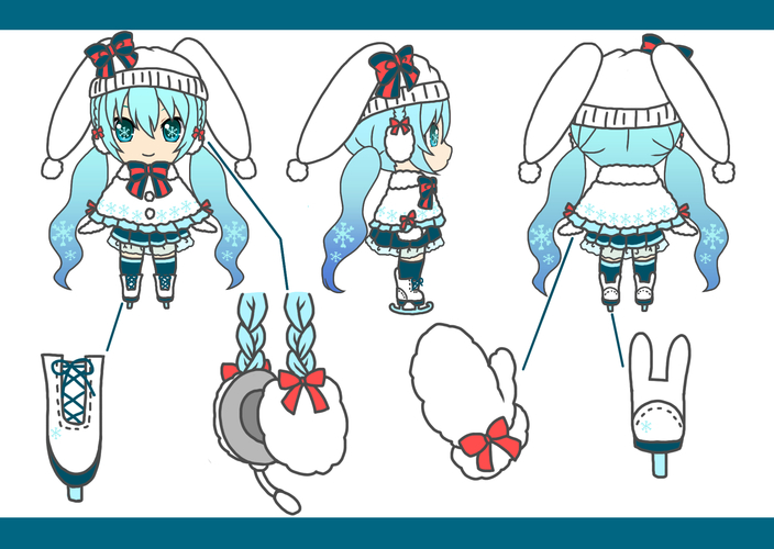 雪うさぎさんミク