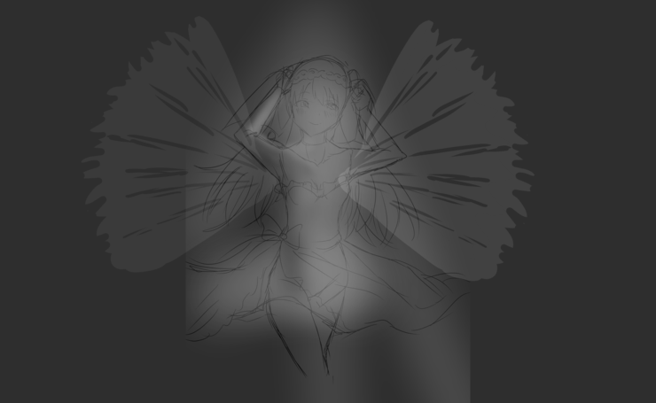White Butterfly ラフ