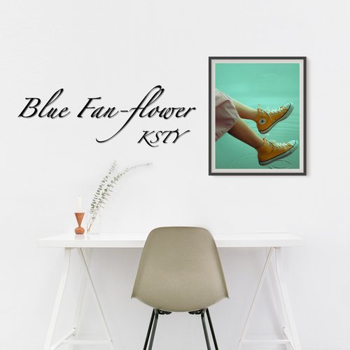 Blue Fan-flower - アートワーク