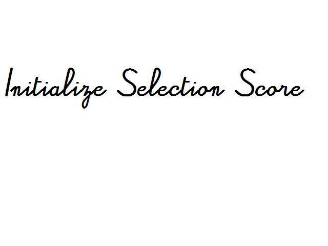 Initialized Selection Score