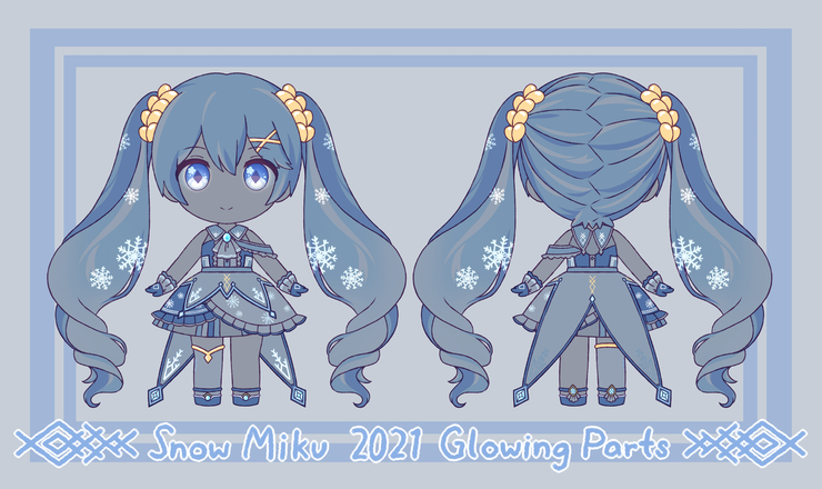 Snow Miku 2021 glowing parts