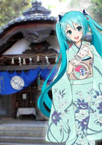 蒔絵ちゃん初詣in藤白神社