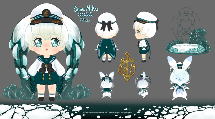 Snow Miku 2022 Sea Captain Iceberg