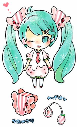 白いちごアイスミクさん