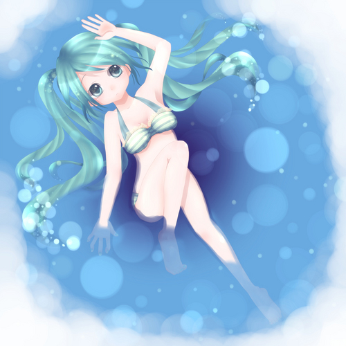 しましま水着