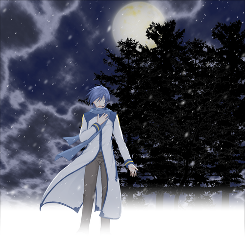 舞散る雪の中で