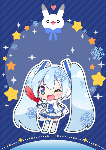 雪ミク&ユキネの笑顔!