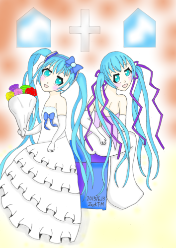 雪ミクさんと結婚式 2-A
