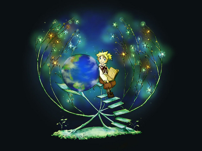星つき地球儀
