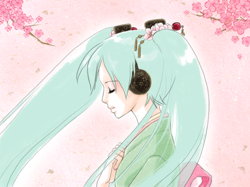 風、桜、初音。