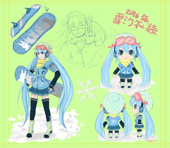 Snow(boarding) Miku 2016