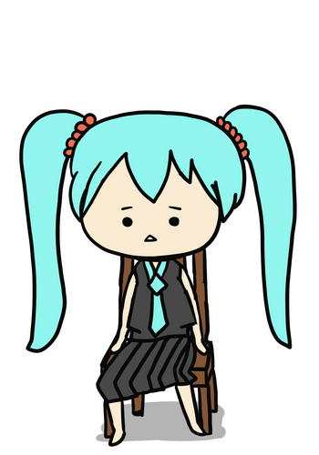 疲れたミク