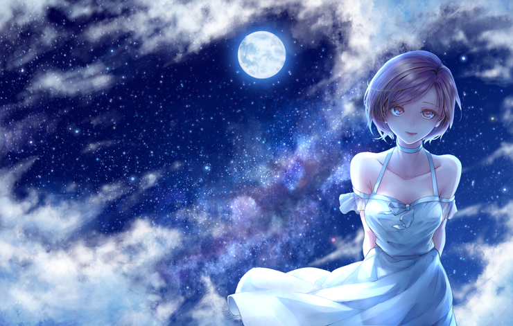 君はまるで夜空に溶けるように