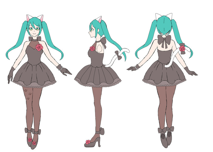 プロジェクトセカイ_女性衣装 おめかしキャット