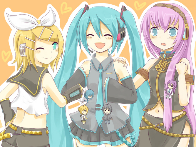 ミクとリンとルカ