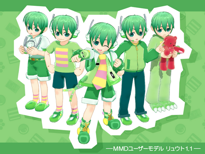 MMD用モデルデータ リュウトver1.2X