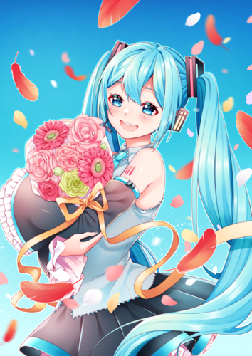 笑顔の花束