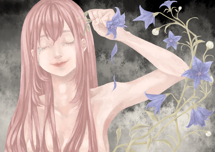 桔梗の花。