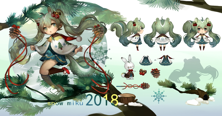 snow miku 2018 花栗鼠ver.
