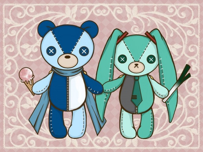 クマとウサギ