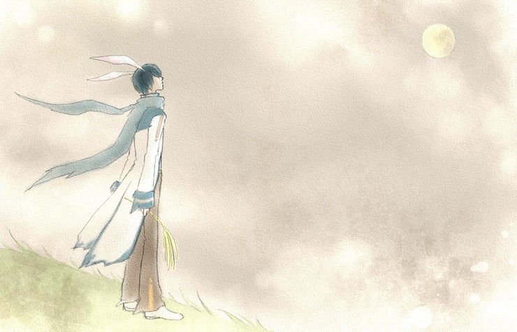 月と兎。
