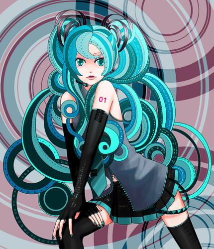 Girly Curly Miku-R
