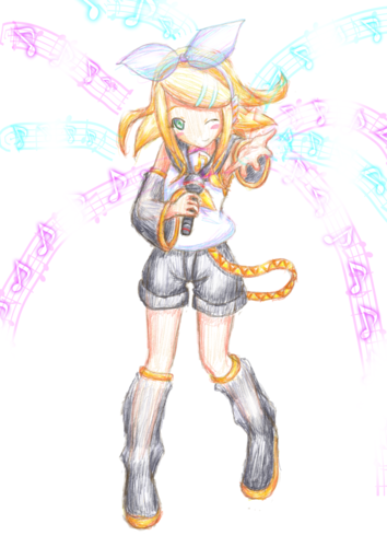 【Sing!(歌おう!)】リンちゃんのワンドロらくがき