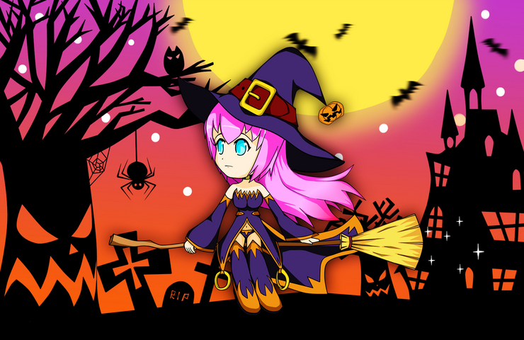 ハロウィンパレード★帚の魔女ルカ
