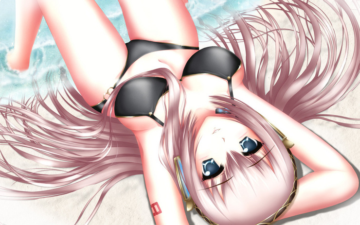 ルカ姉さん残暑見舞い(黒)