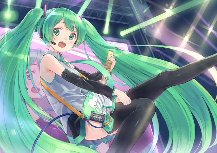 ライブしてる感じのミクさん
