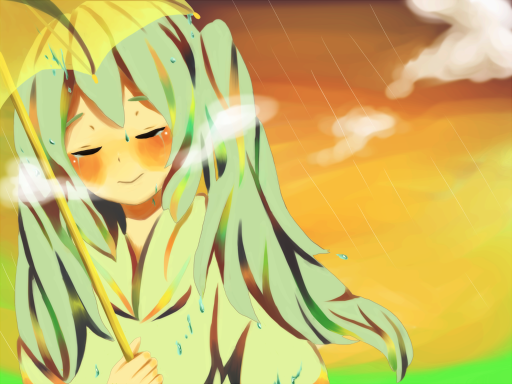 白い雨