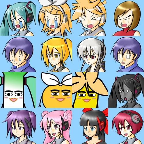 RPGツクール向け顔グラ・泣き顔+亜種