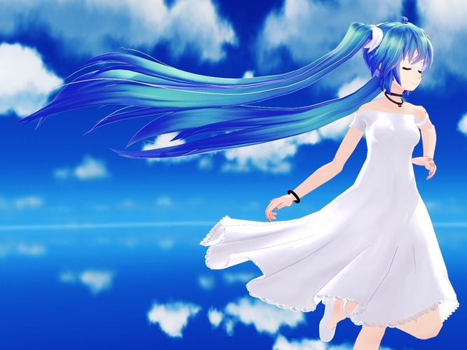 ミクさんで「Marine Bloomin’」投稿しました。