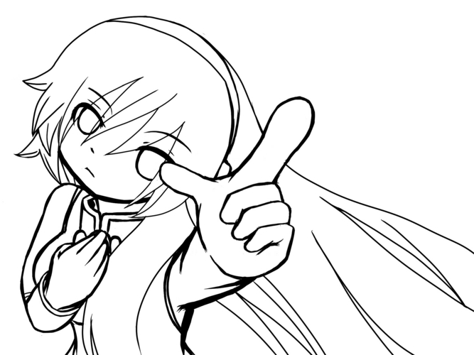 わたしがいちばん(塗り絵)