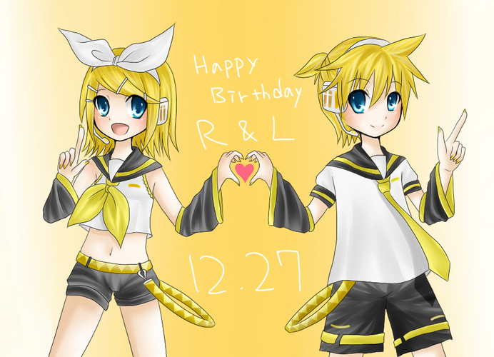 鏡音一周年!