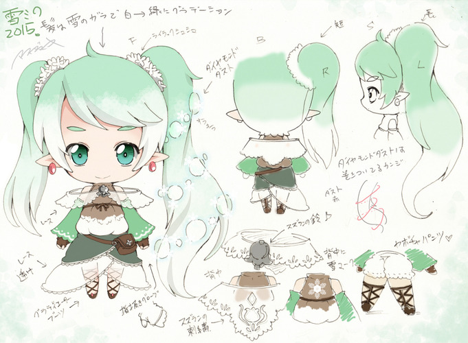 雪ミク2015デザイン案