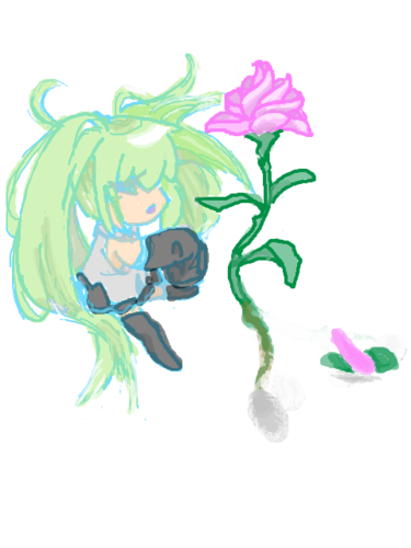 ミクとお花